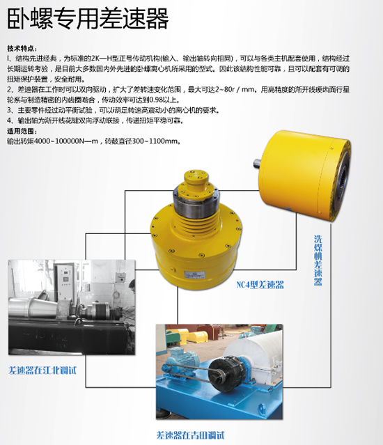 臥螺專(zhuān)用差速器廠家